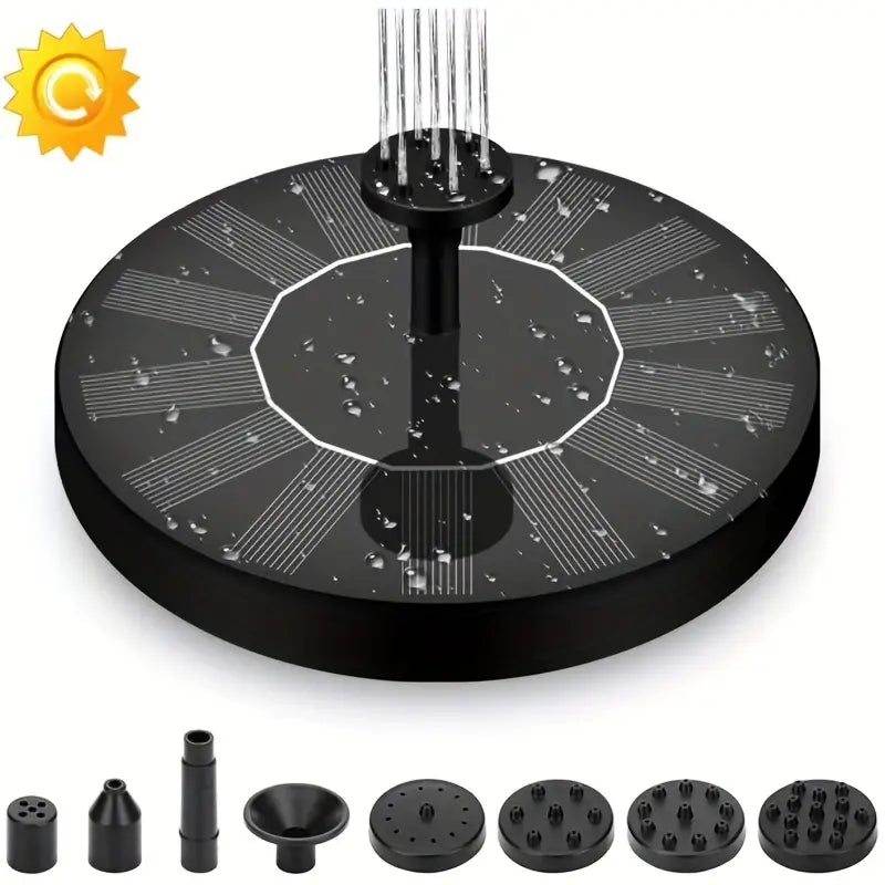 1.5W Solar Fountain Pump Kit with 6 Nozzles